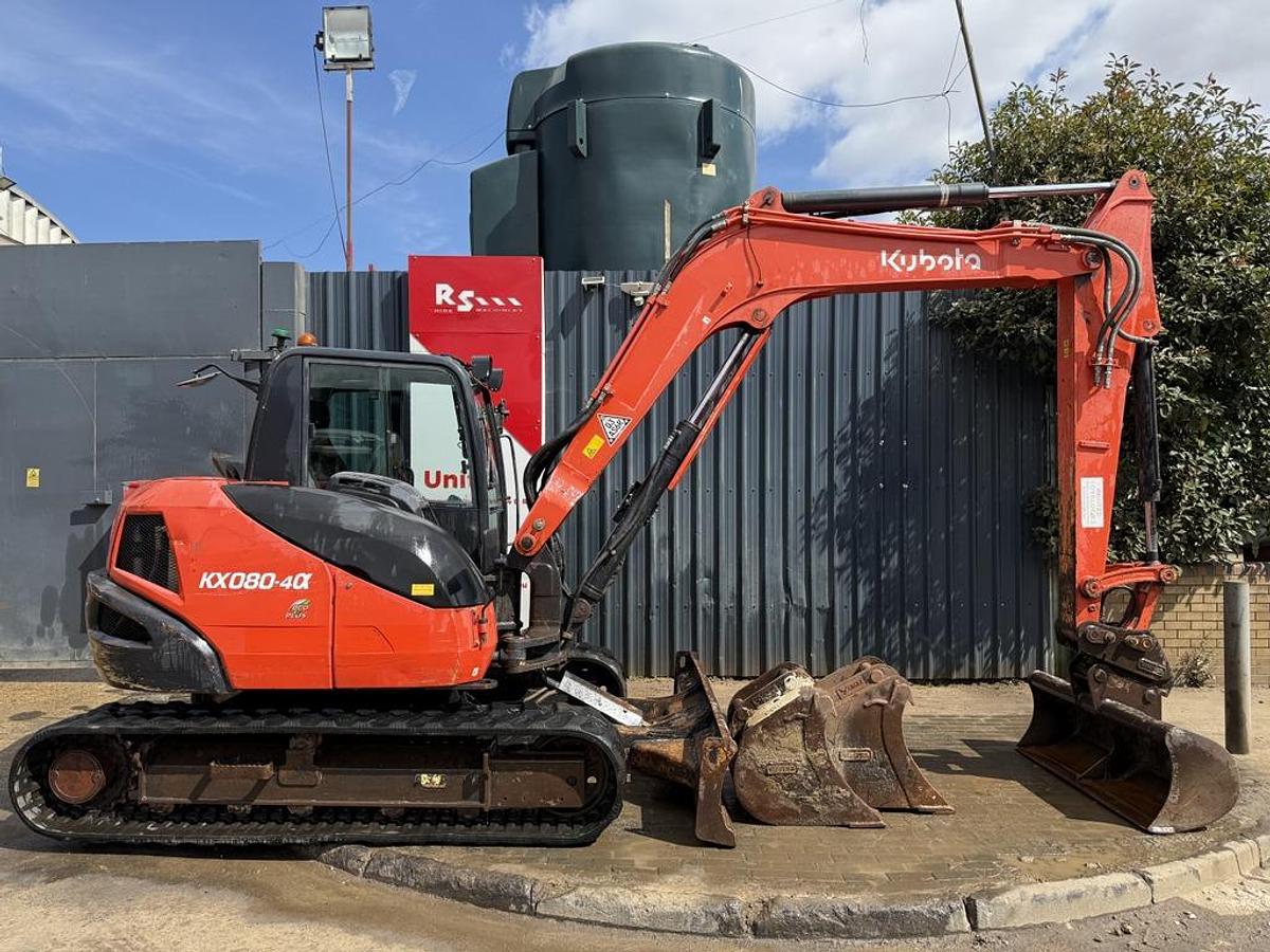 Used Kubota KX080-4 8t Mini Excavator