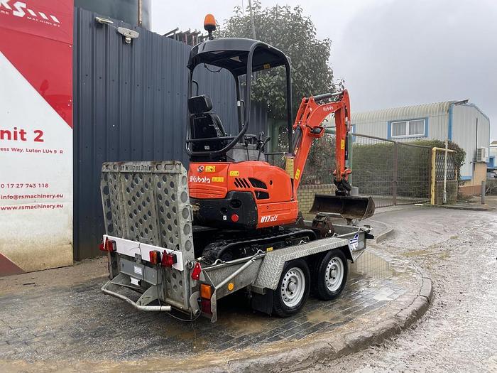 Used Kubota U17-3 1,7t Mini Excavator + Plant Trailer