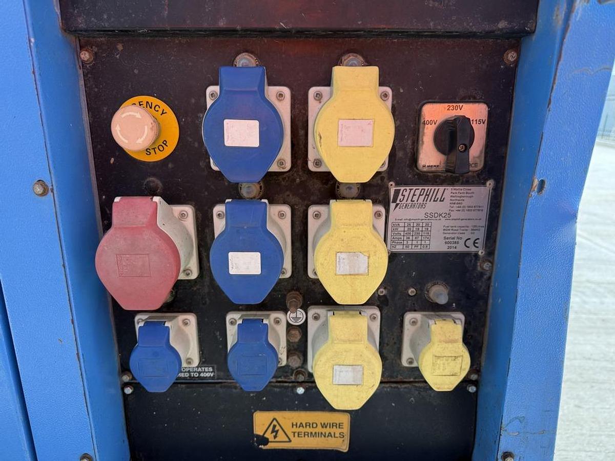 Used Stephill Generators SSDK25 25kVA Diesel Generator