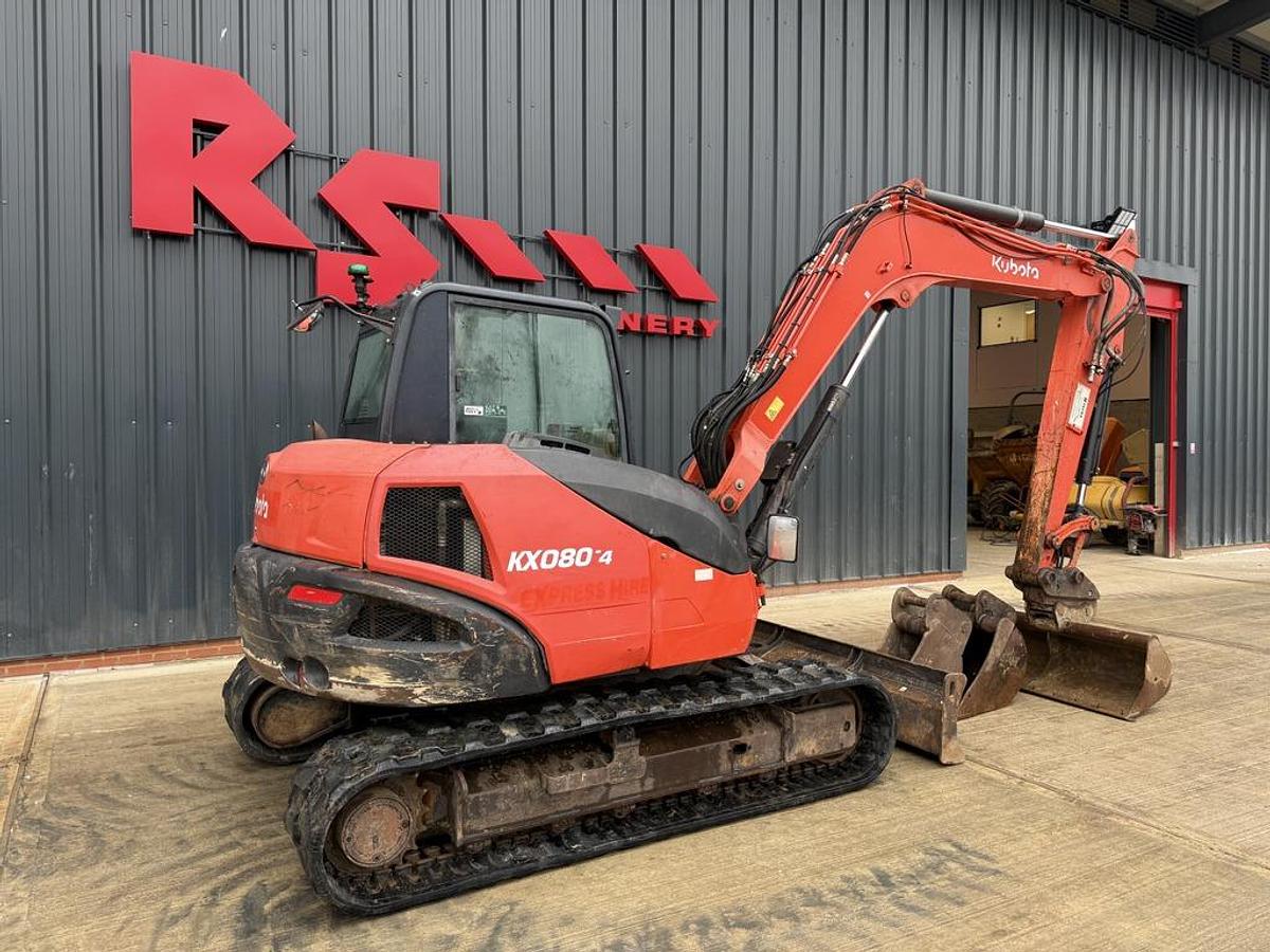 Used Kubota KX080-4 8t Mini Excavator
