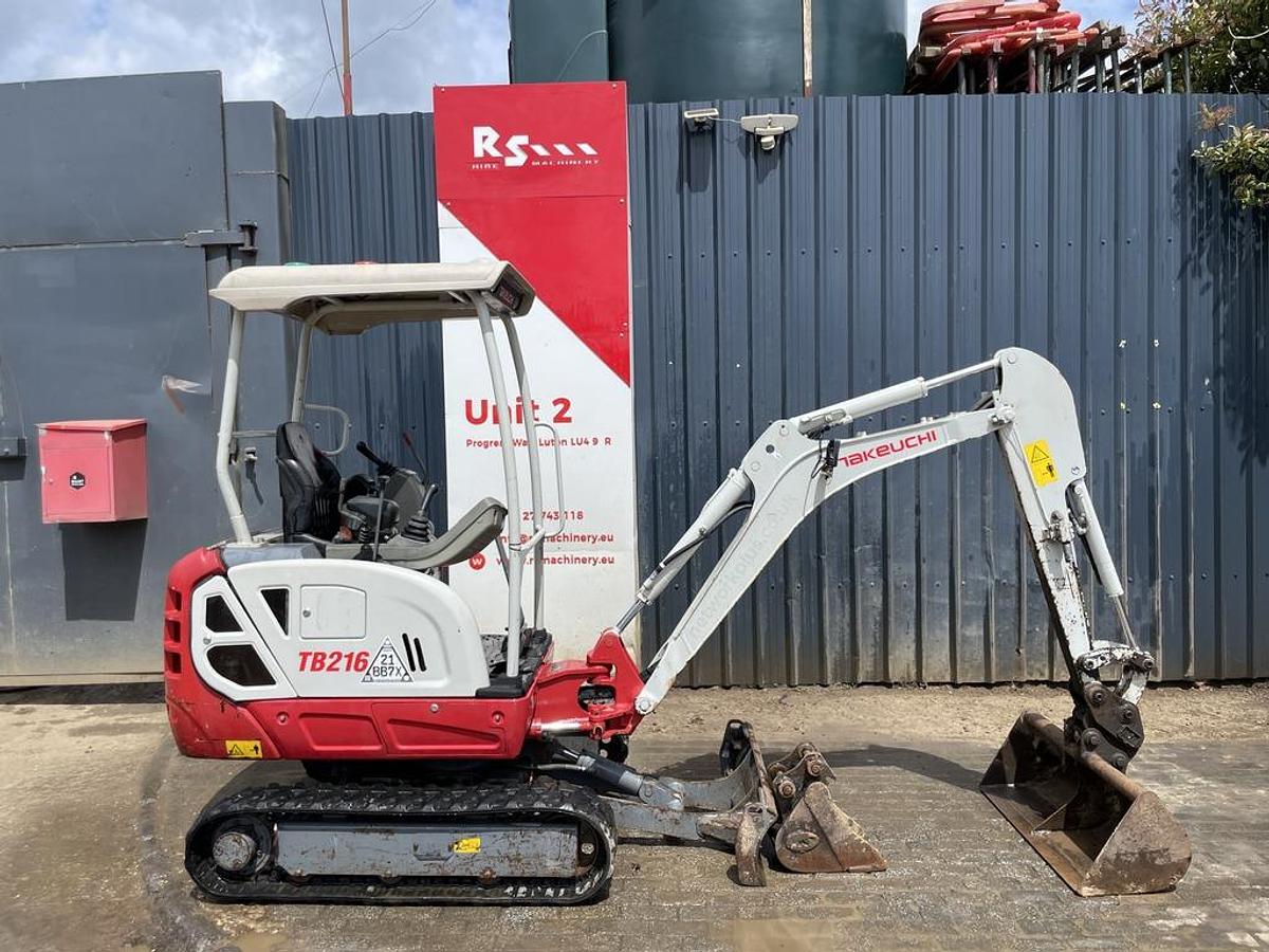 Used Takeuchi TB216 1.8t Mini Excavator