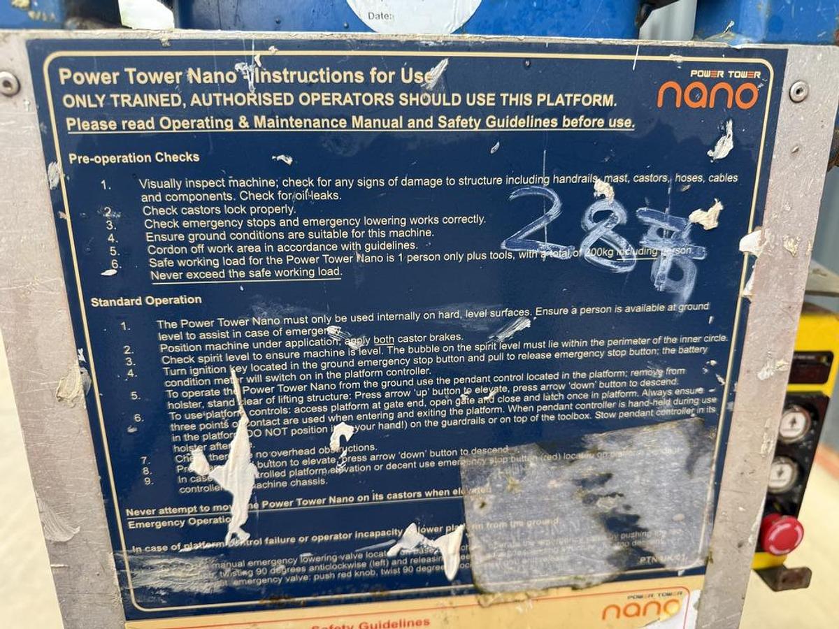 Used Power Towers Nano Push Around Lift