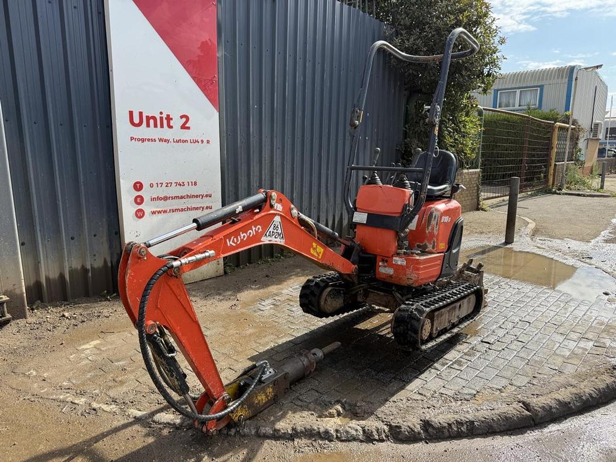 Used Kubota U10-3 1t Micro Excavator + Breaker