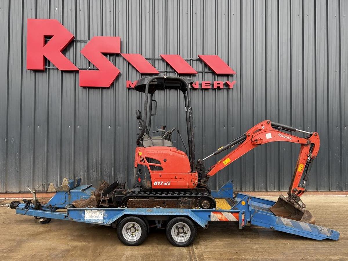 Used Kubota U17-3 1,7t Mini Excavator +Trailer