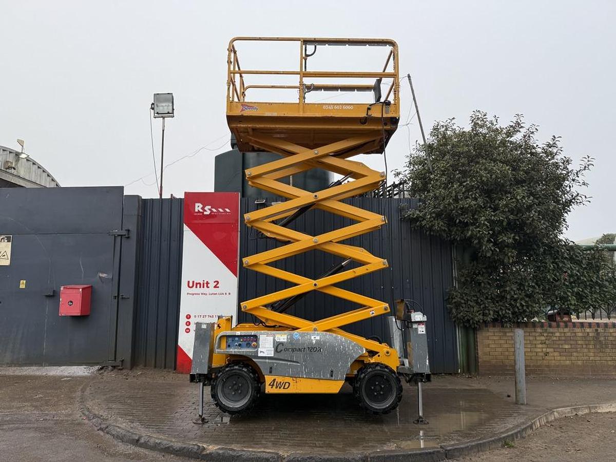 Used Haulotte Compact 12DX 12m Diesel Scissor Lift
