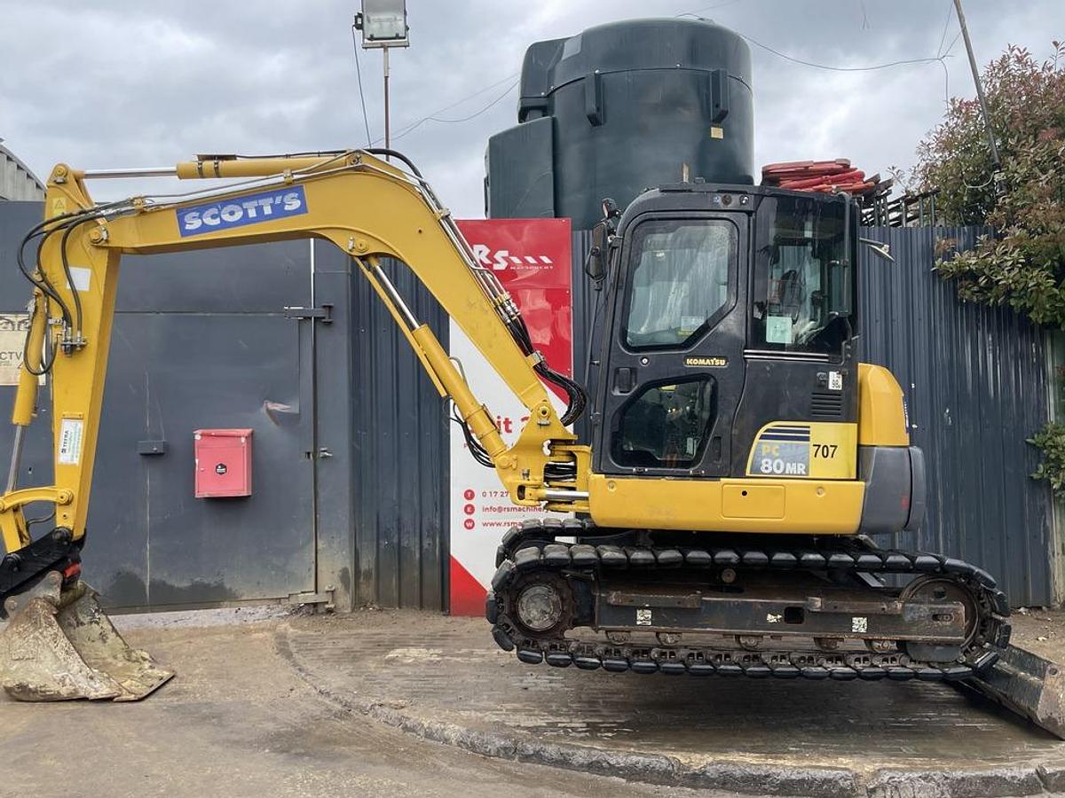 Used Komatsu PC80MR-3 8t Mini Excavator