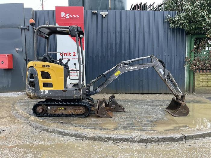 Used Volvo EC15D 1.6t Mini Excavator