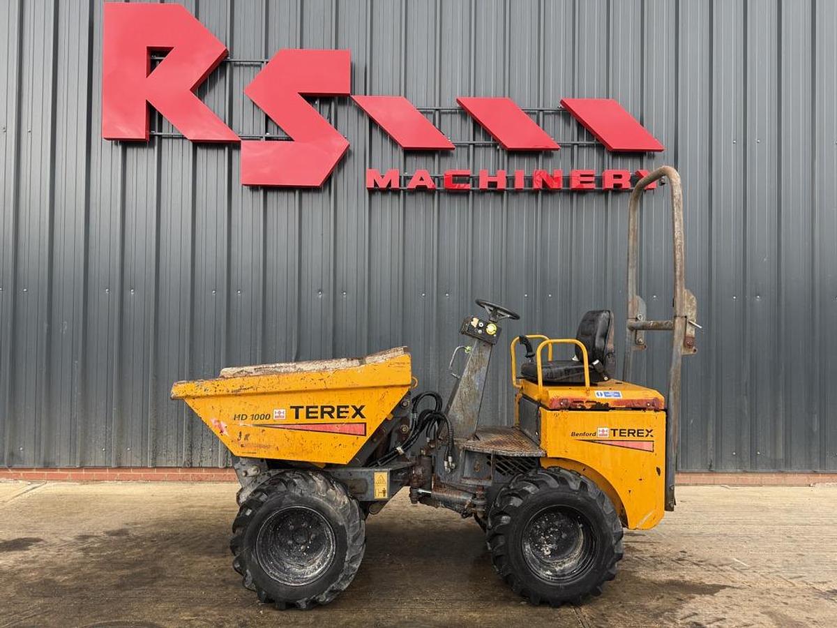 Used Terex Benford HD1000 1 Ton High Tip Dumper
