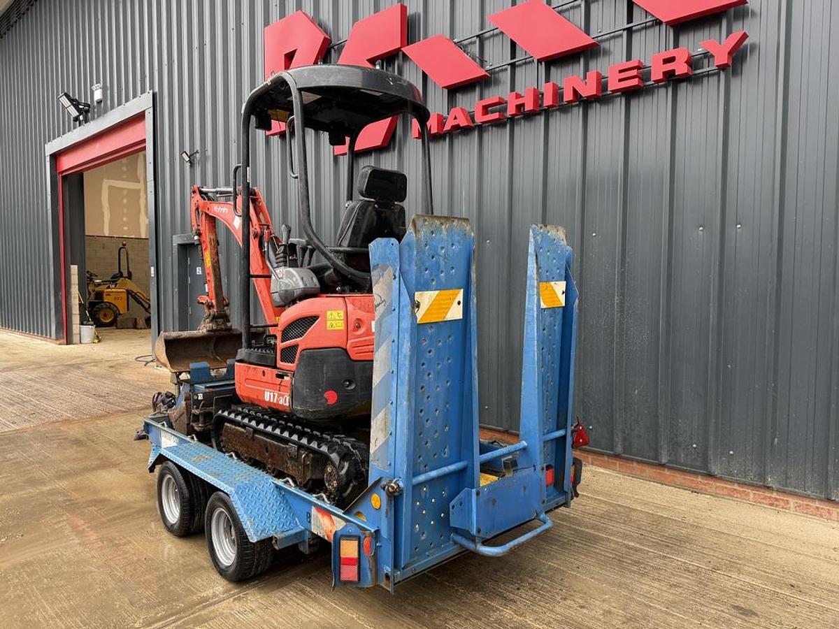 Used Kubota U17-3 1,7t Mini Excavator +Trailer