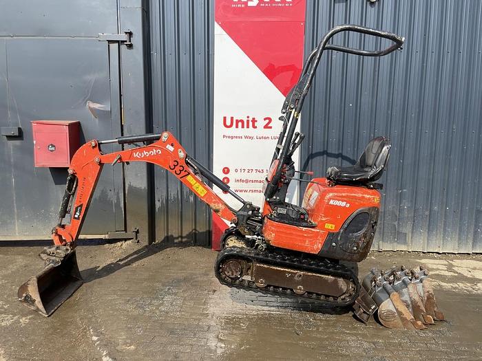 Used KUBOTA K008-3 Micro Excavator