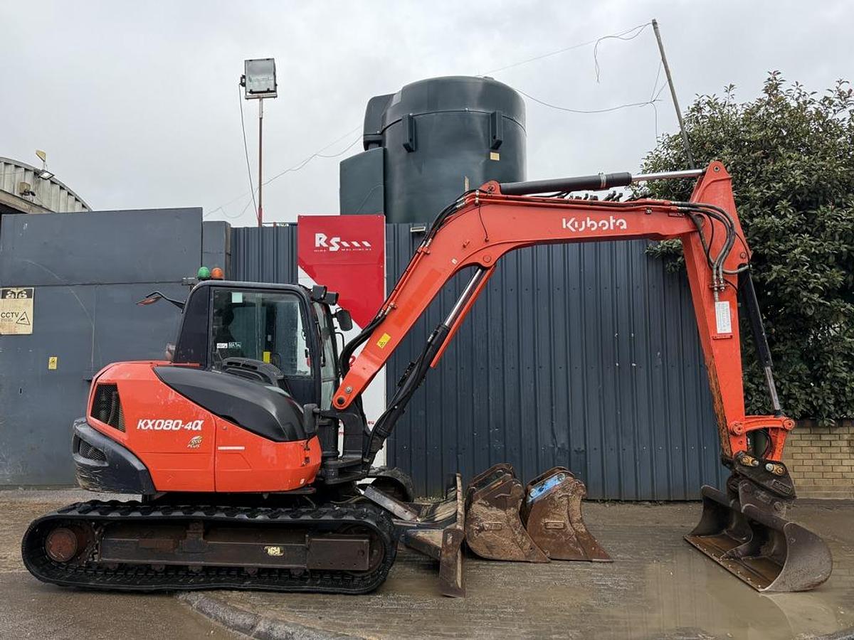 Used Kubota KX080-4 8t Mini Excavator