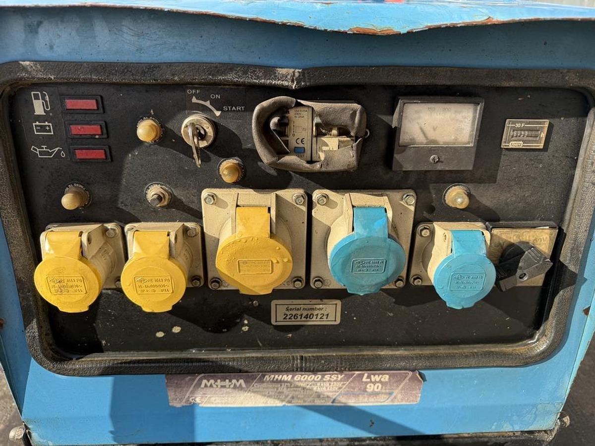 Used MHM 6000 SSY 6 kVA Diesel Generator