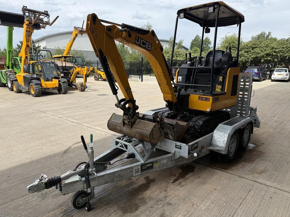 Used JCB 15C-1 1.5t Mini Excavator + New Trailer