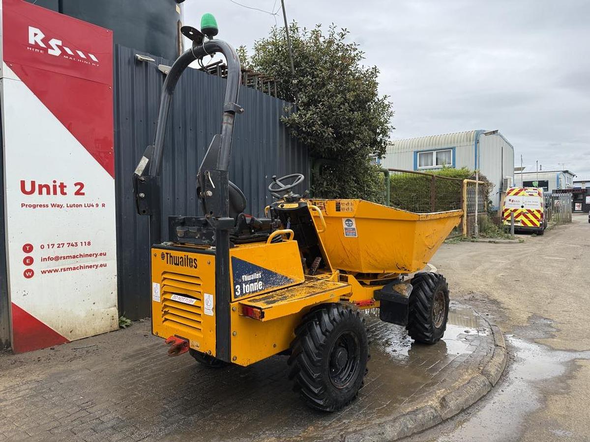 Used Thwaites 3 Tonne Hydrostatic Swivel Dumper