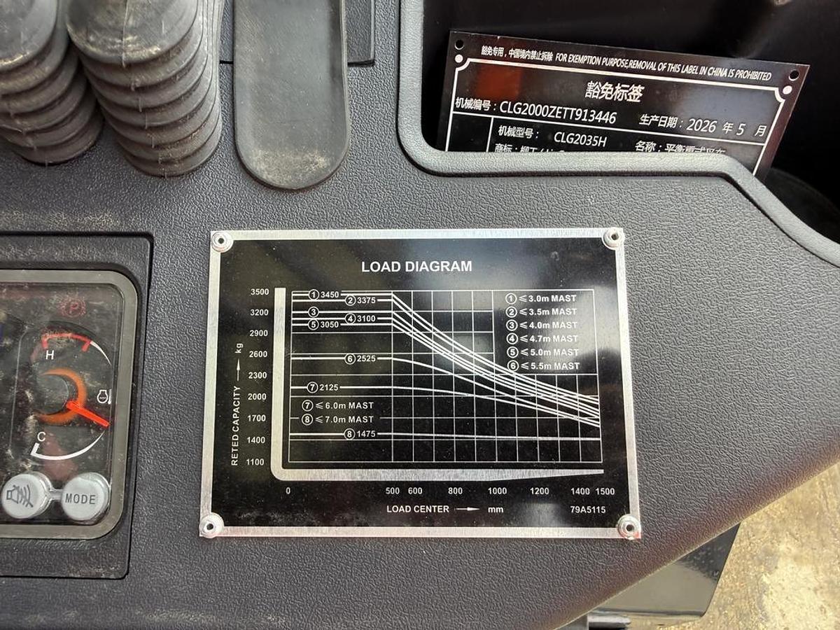 Used LiuGong CLG2035H 3.5t Diesel Forklift