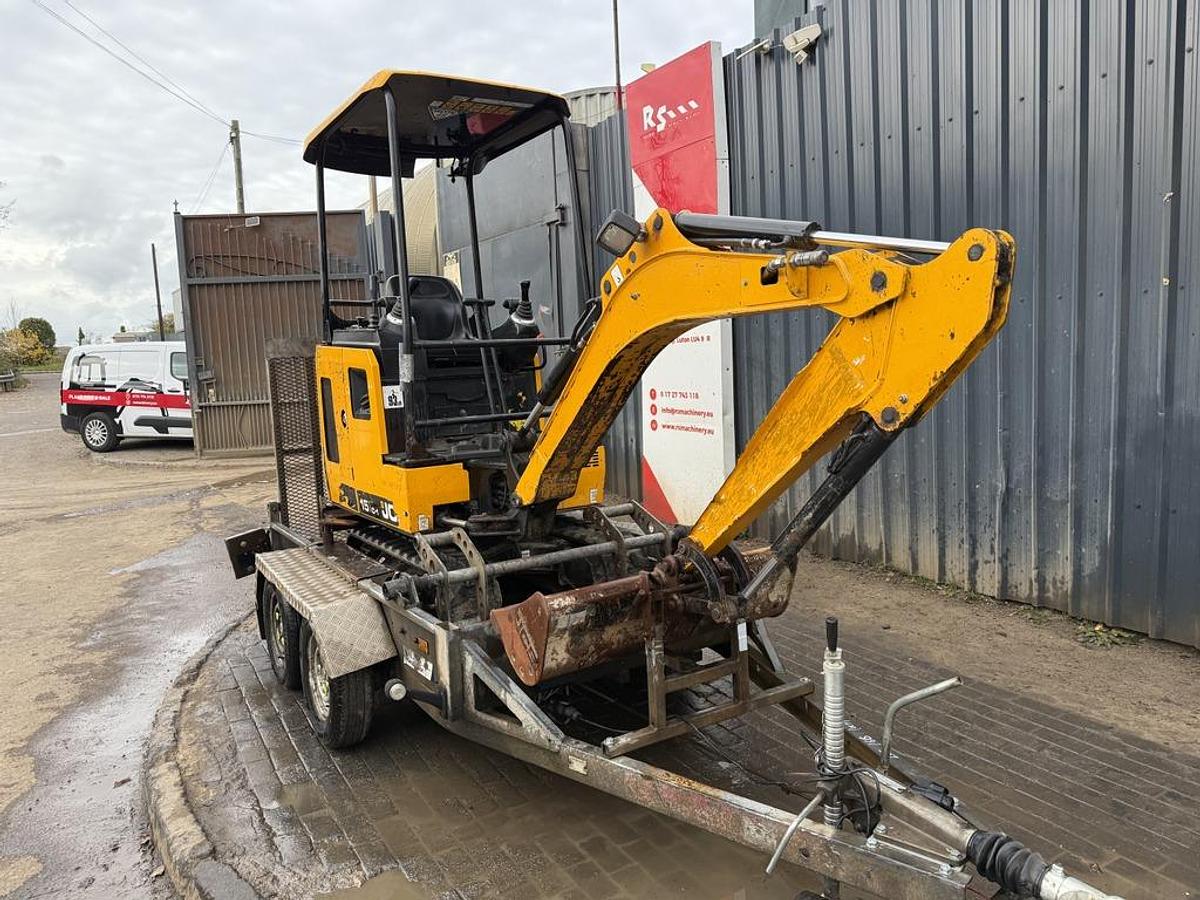 Used JCB 15C-1 1.5t Mini Excavator with Indespension Trailer