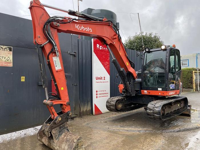 Used Kubota KX080-4 8t Midi Excavator