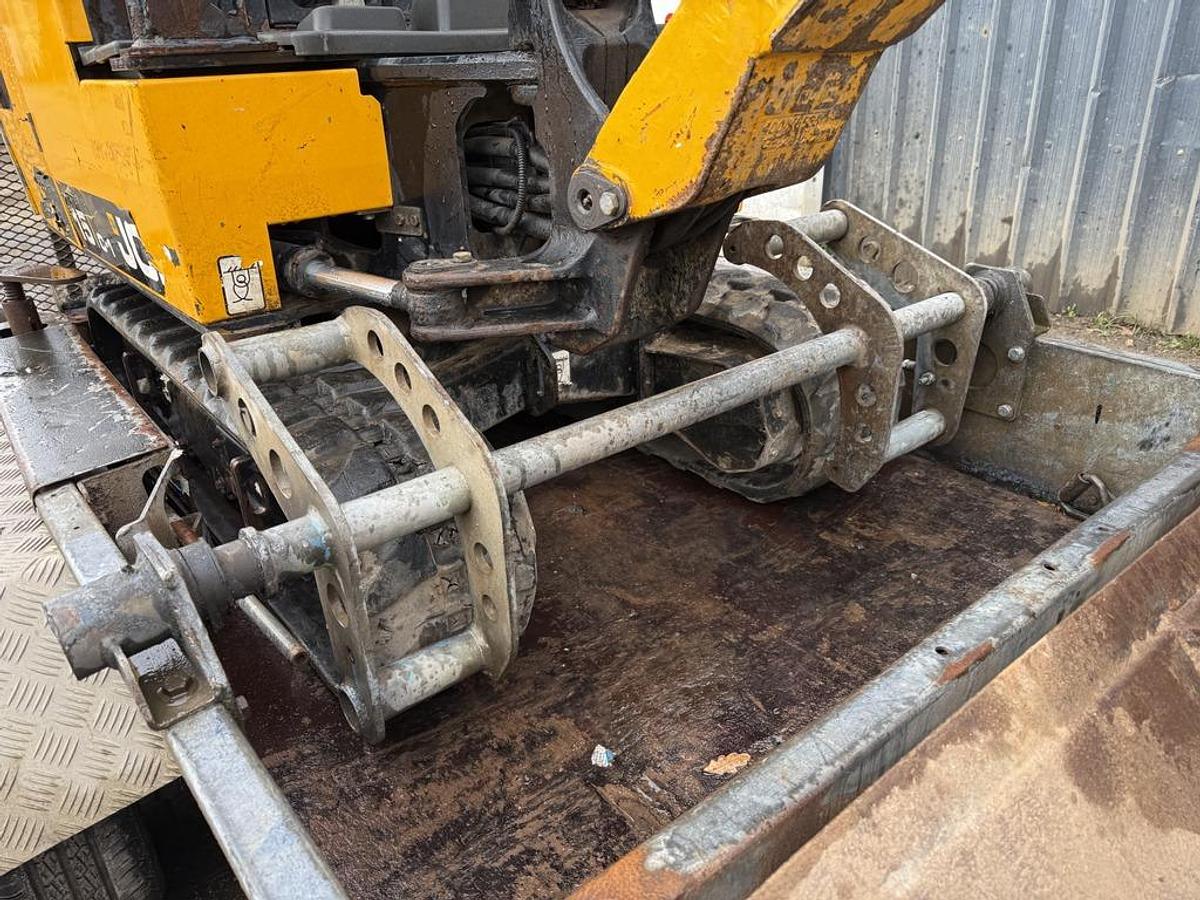 Used JCB 15C-1 1.5t Mini Excavator with Indespension Trailer