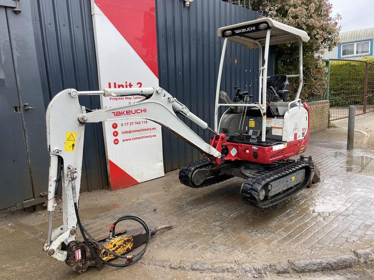 Used Takeuchi TB216 Mini Excavator + Breaker