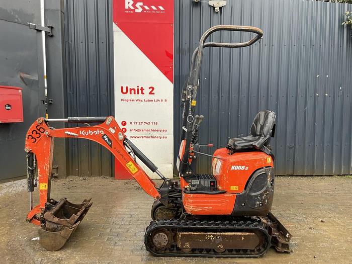 Used Kubota K008-3 1t Micro Excavator