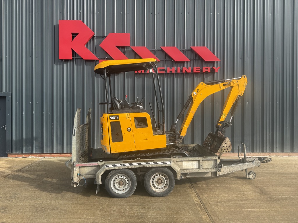 JCB 16C-1 1.6t Mini Excavator +2.7t Trailer