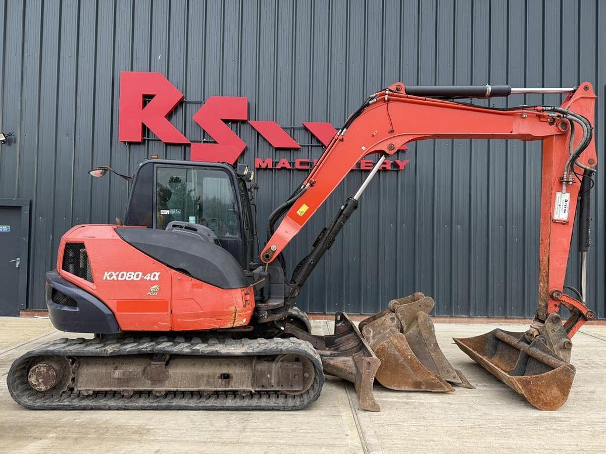 Used Kubota KX080-4 8t Mini Excavator