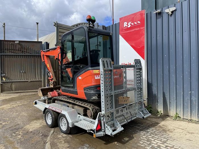 Used KUBOTA KX015-4 Mini Excavator + Trailer