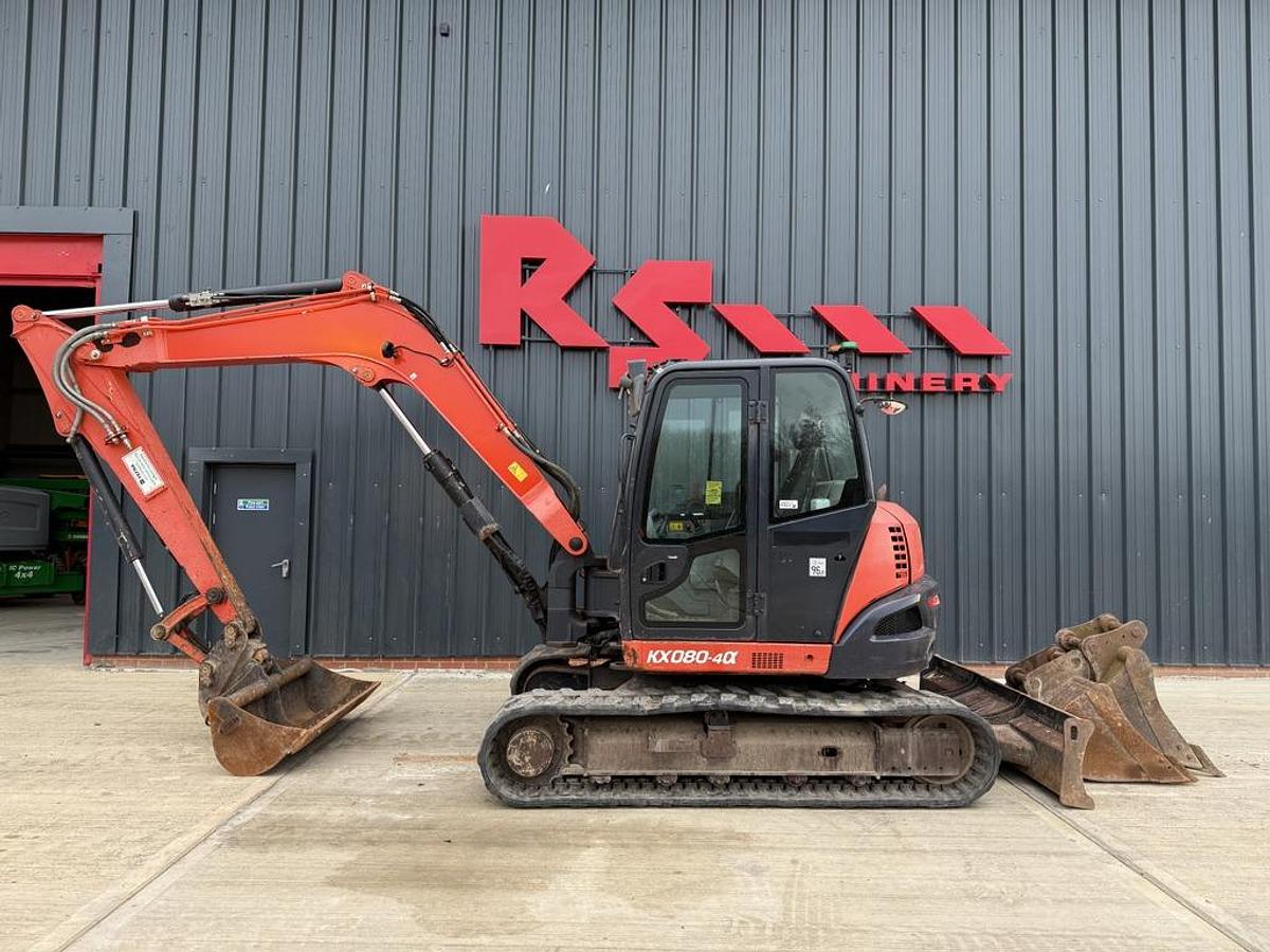 Used Kubota KX080-4 8t Mini Excavator