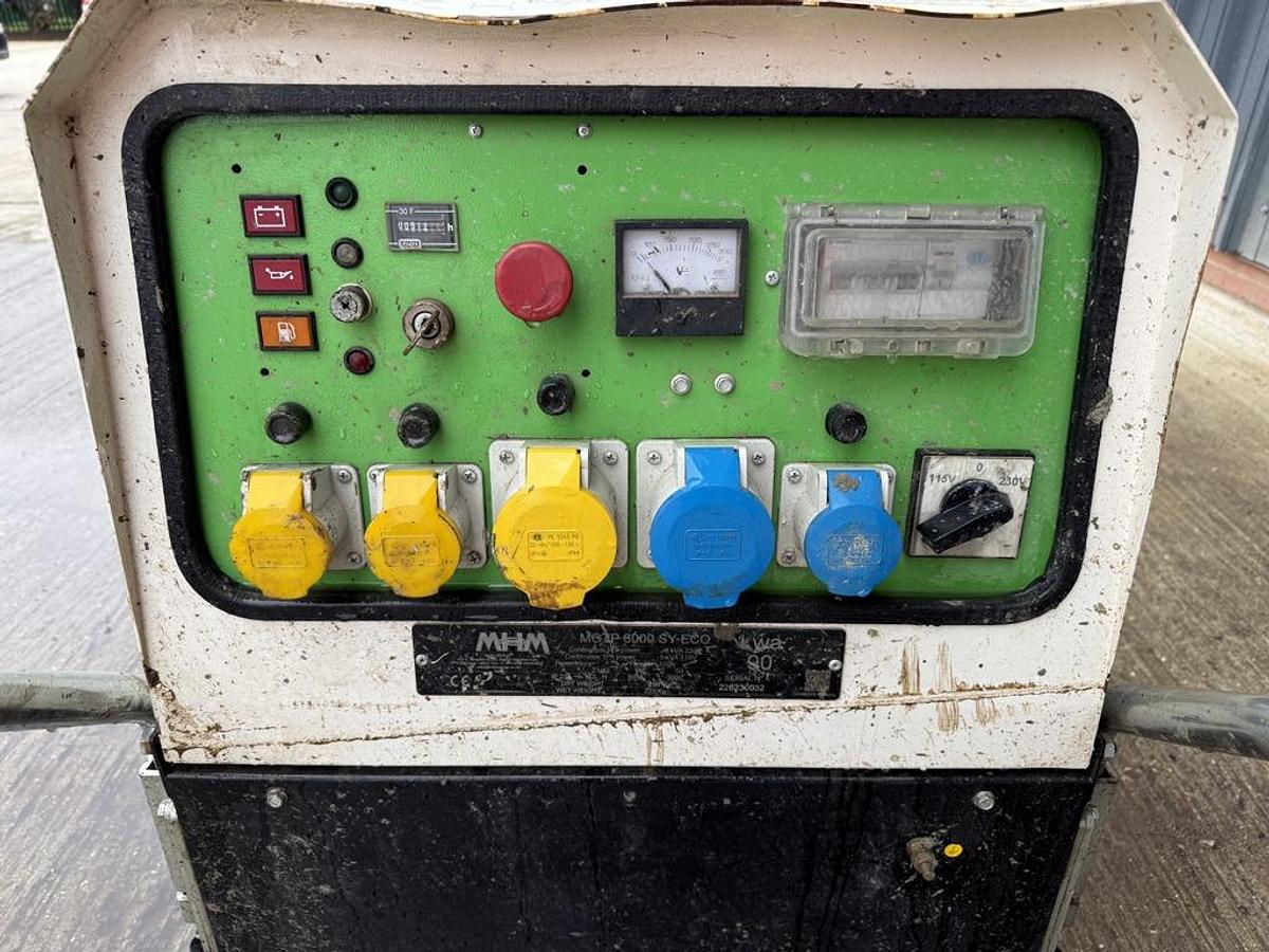 Used MHM MGTP 6000 6 kVA Diesel Generator