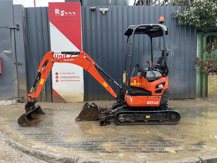 Used Kubota U17-3 1,7t Mini Excavator + Plant Trailer