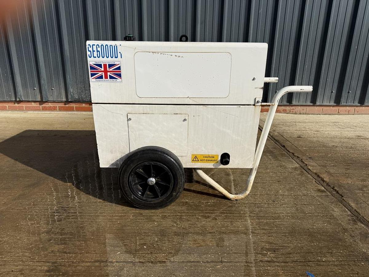 Used Stephill Generators SE6000 D4 6 kVA Diesel Generator