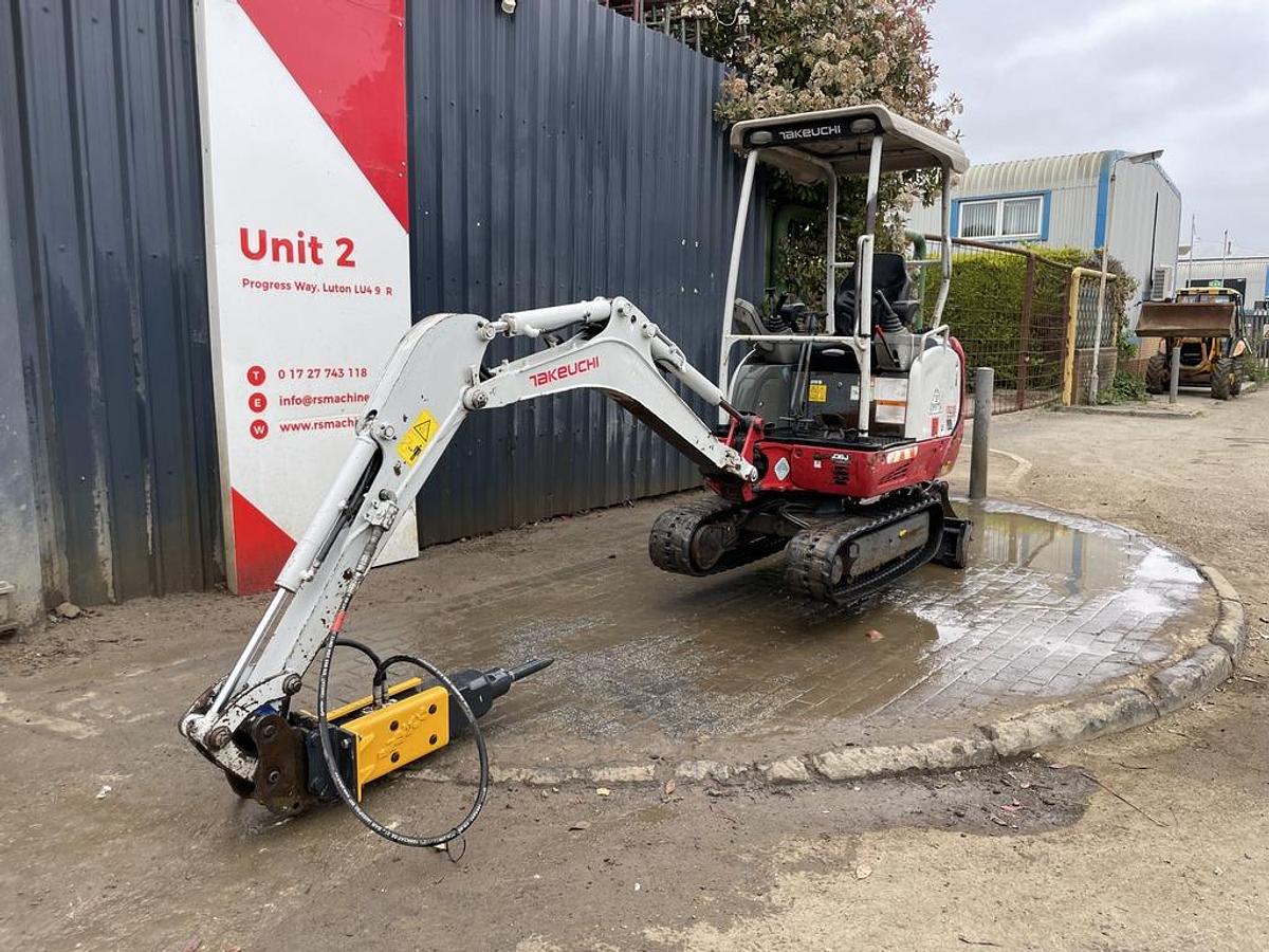 Used Takeuchi TB216 Mini Excavator + Breaker