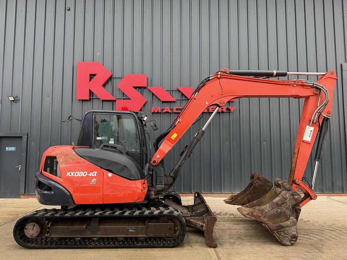 Used Kubota KX080-4 8t Mini Excavator