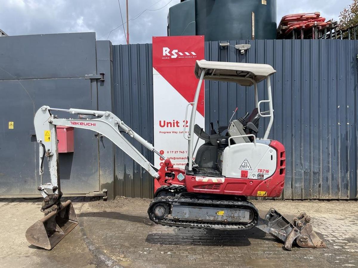 Used Takeuchi TB216 1.8t Mini Excavator