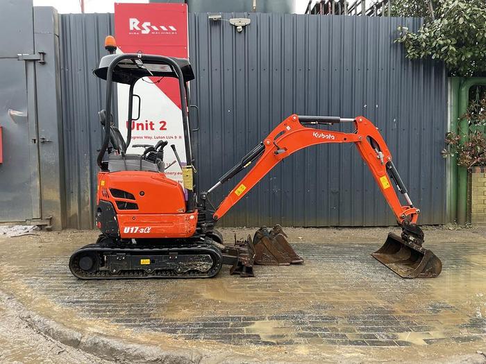 Used Kubota U17-3 1,7t Mini Excavator + Plant Trailer