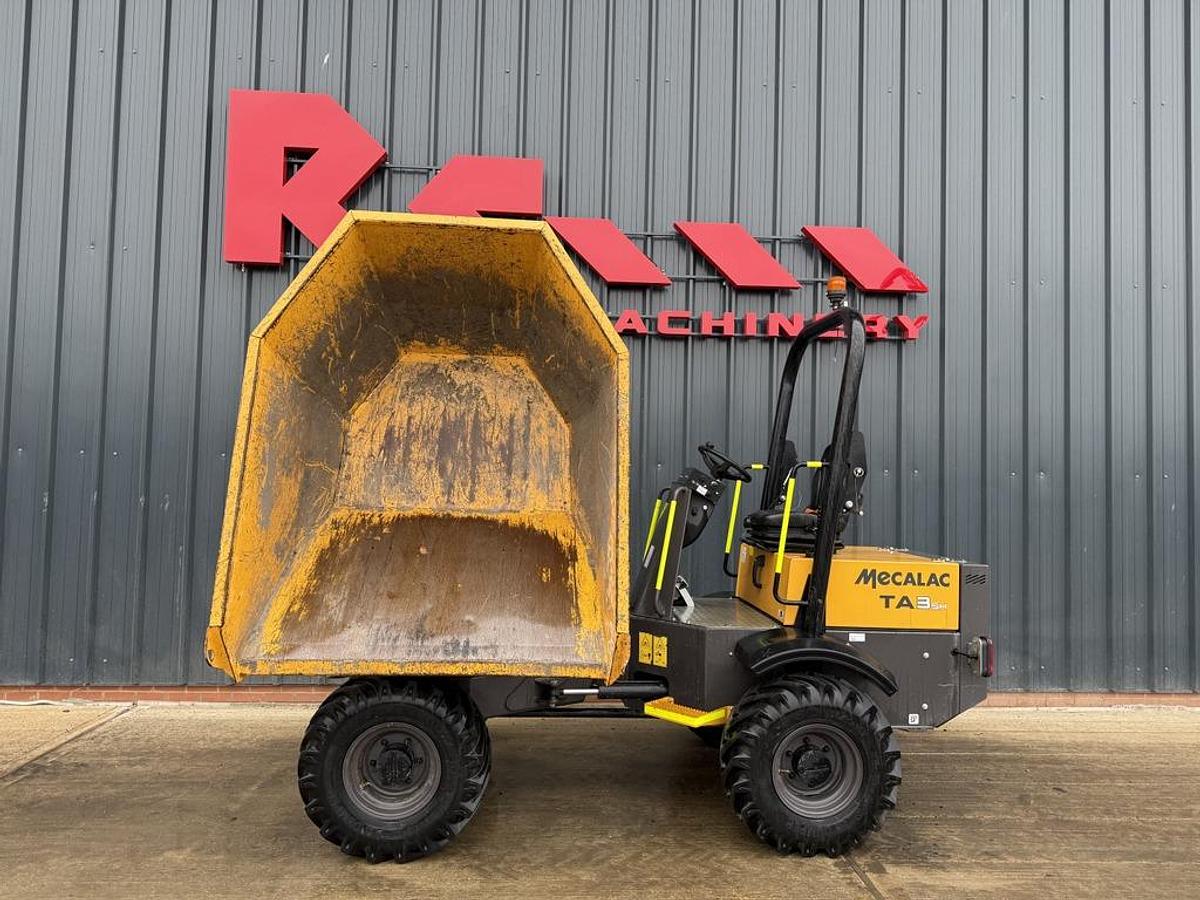 Used Mecalac TA3sh 3 Ton Swivel Dumper