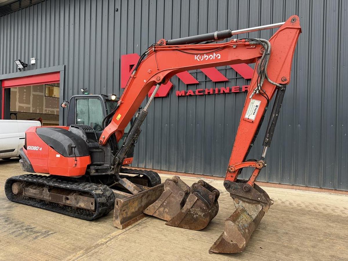 Used Kubota KX080-4 8t Mini Excavator