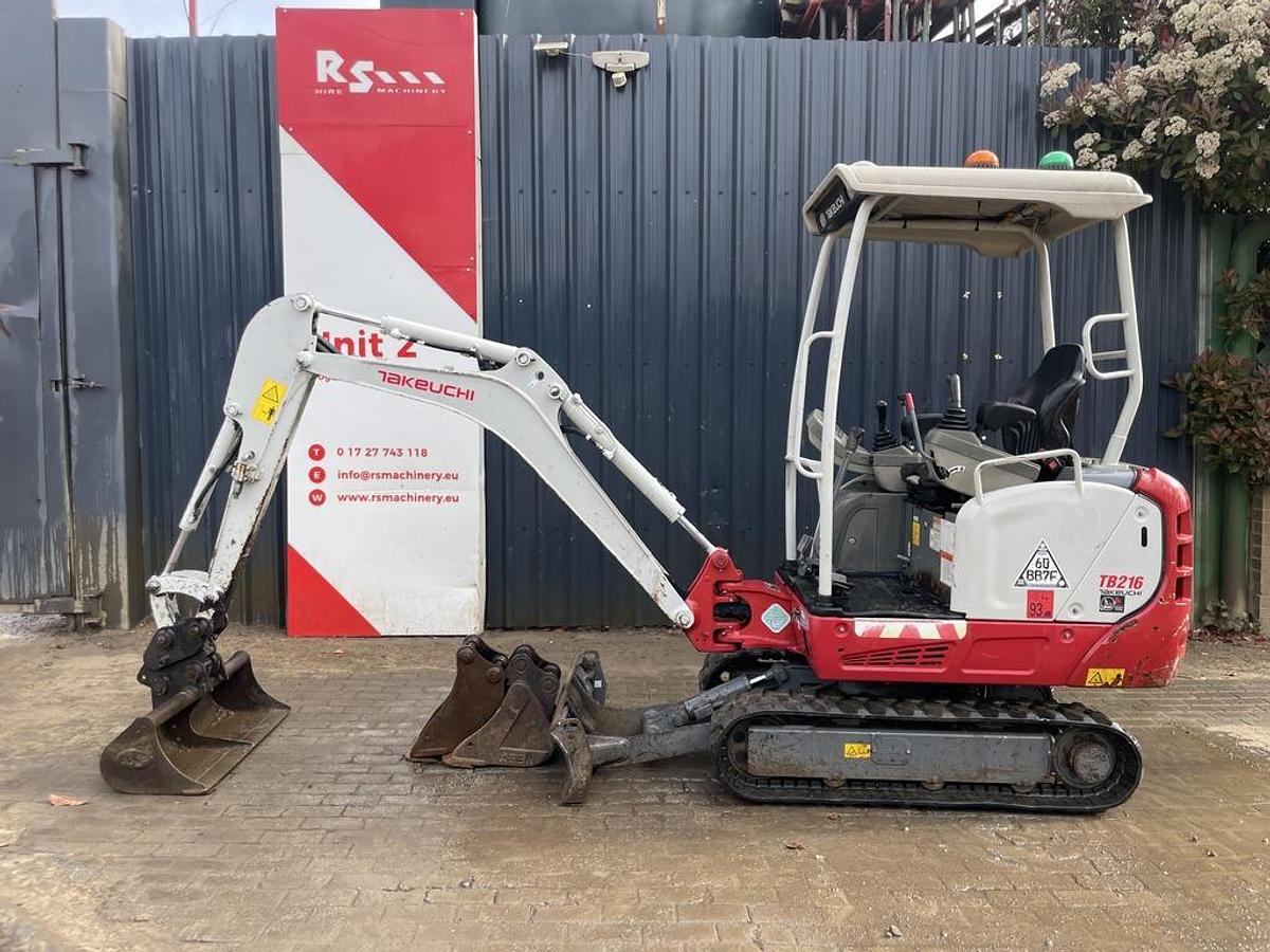 Used Takeuchi TB216 1.8t Mini Excavator