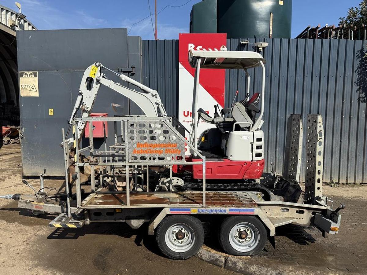Used Takeuchi TB215R 1.6t Mini Excavator + Trailer