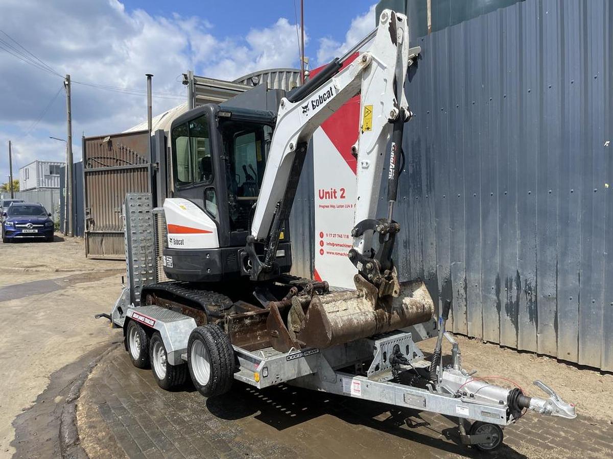 Used Bobcat E26 2.6t Mini Excavator + 3.5t Trailer