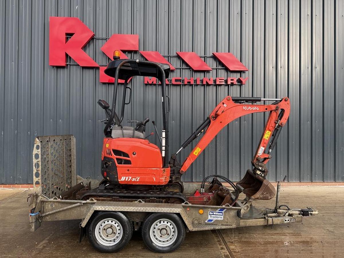 Used Kubota U17-3 1,7t Mini Excavator +Trailer +Breaker
