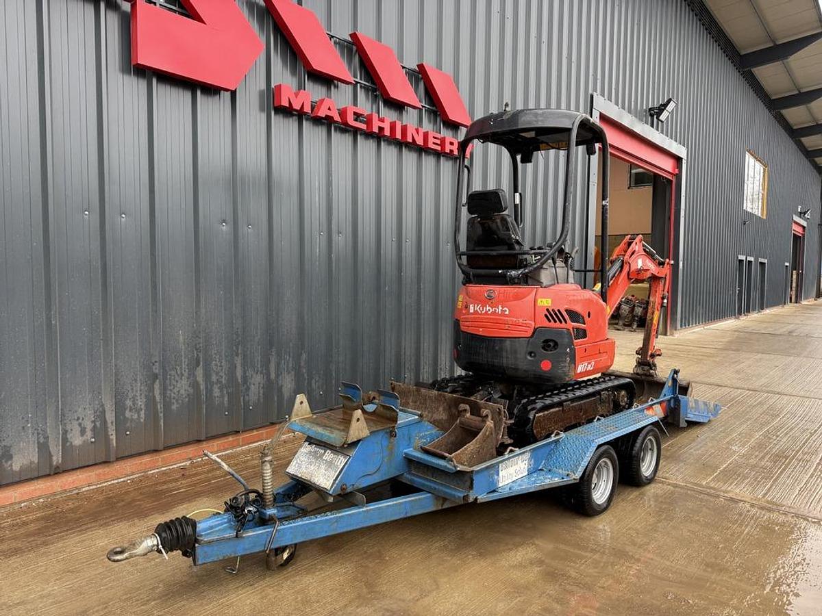 Used Kubota U17-3 1,7t Mini Excavator +Trailer
