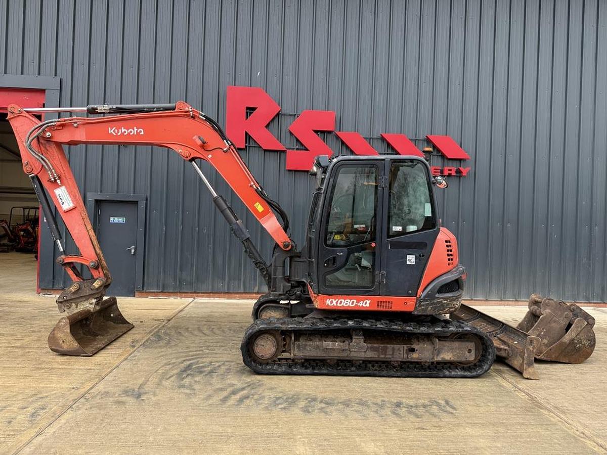 Used Kubota KX080-4 8t Mini Excavator