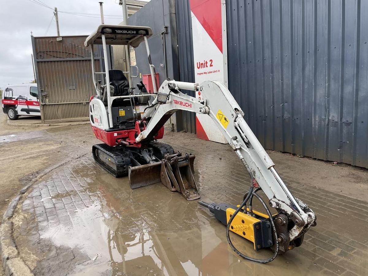 Used Takeuchi TB216 Mini Excavator + Breaker