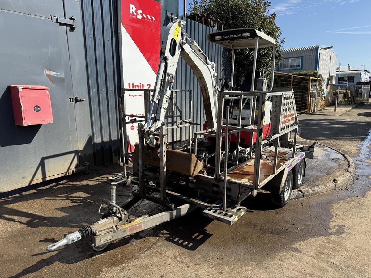 Used Takeuchi TB215R 1.6t Mini Excavator + Trailer