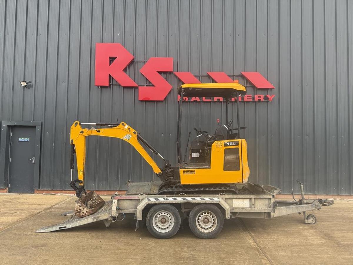 Used JCB 16C-1 1.6t Mini Excavator +2.7t Trailer