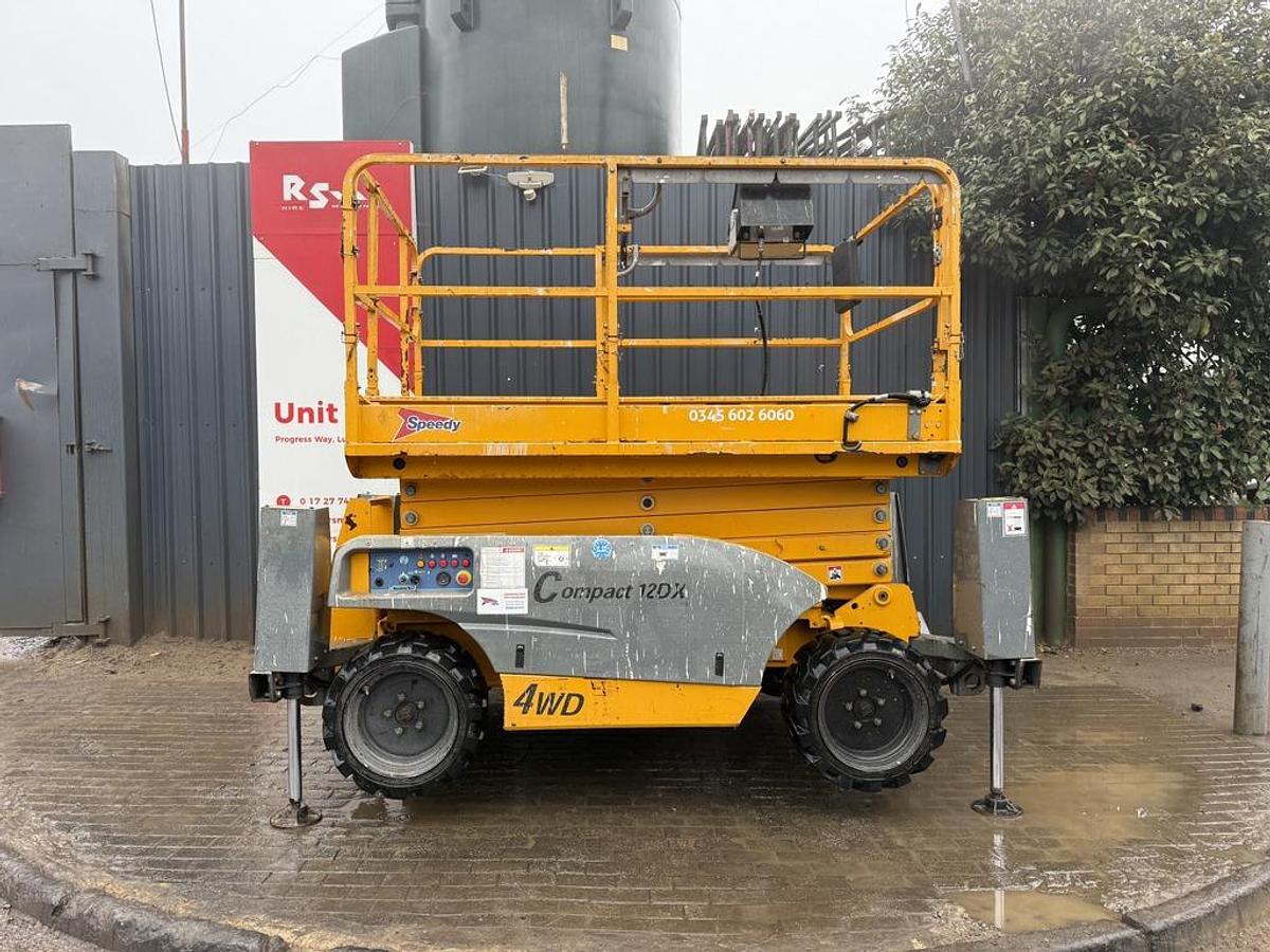 Used Haulotte Compact 12DX 12m Diesel Scissor Lift