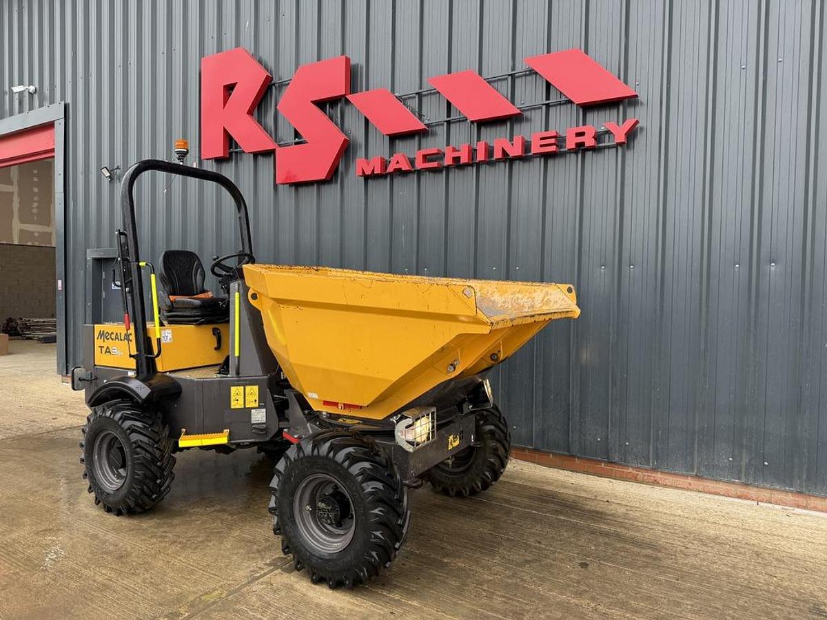 Used Mecalac TA3sh 3 Ton Swivel Dumper