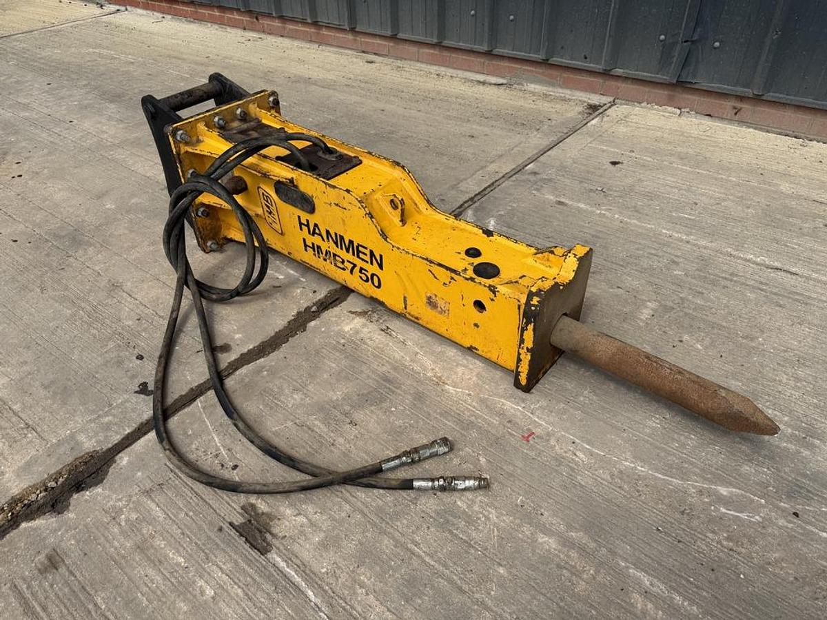 Used Hanmen HMB750 7-10 t Hydraulic Breaker