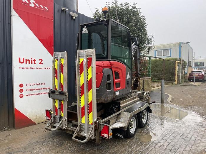 Used Volvo EC18D 1.8t Mini Excavator + Trailer